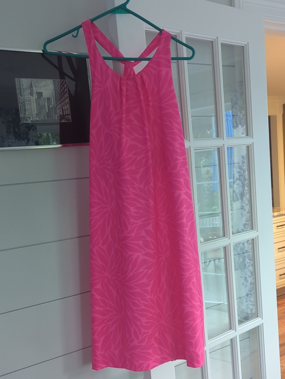 Vineyard Vines Hot Pink Floral Sleeveless Chemise